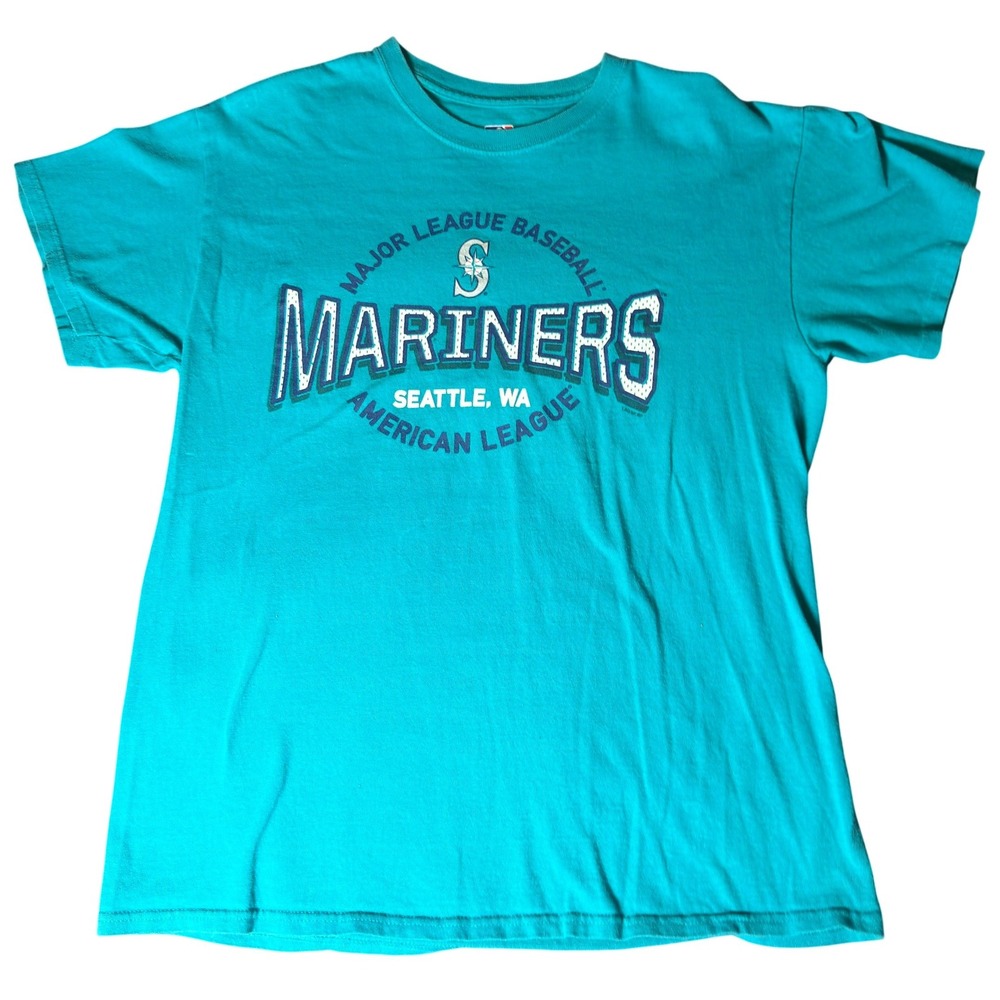 MLB Seattle Mariners Teal Graphic T-Shirt Mens Medium American League Baseball